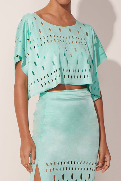 Camisa The Mint Haute Mesh Blouse Set