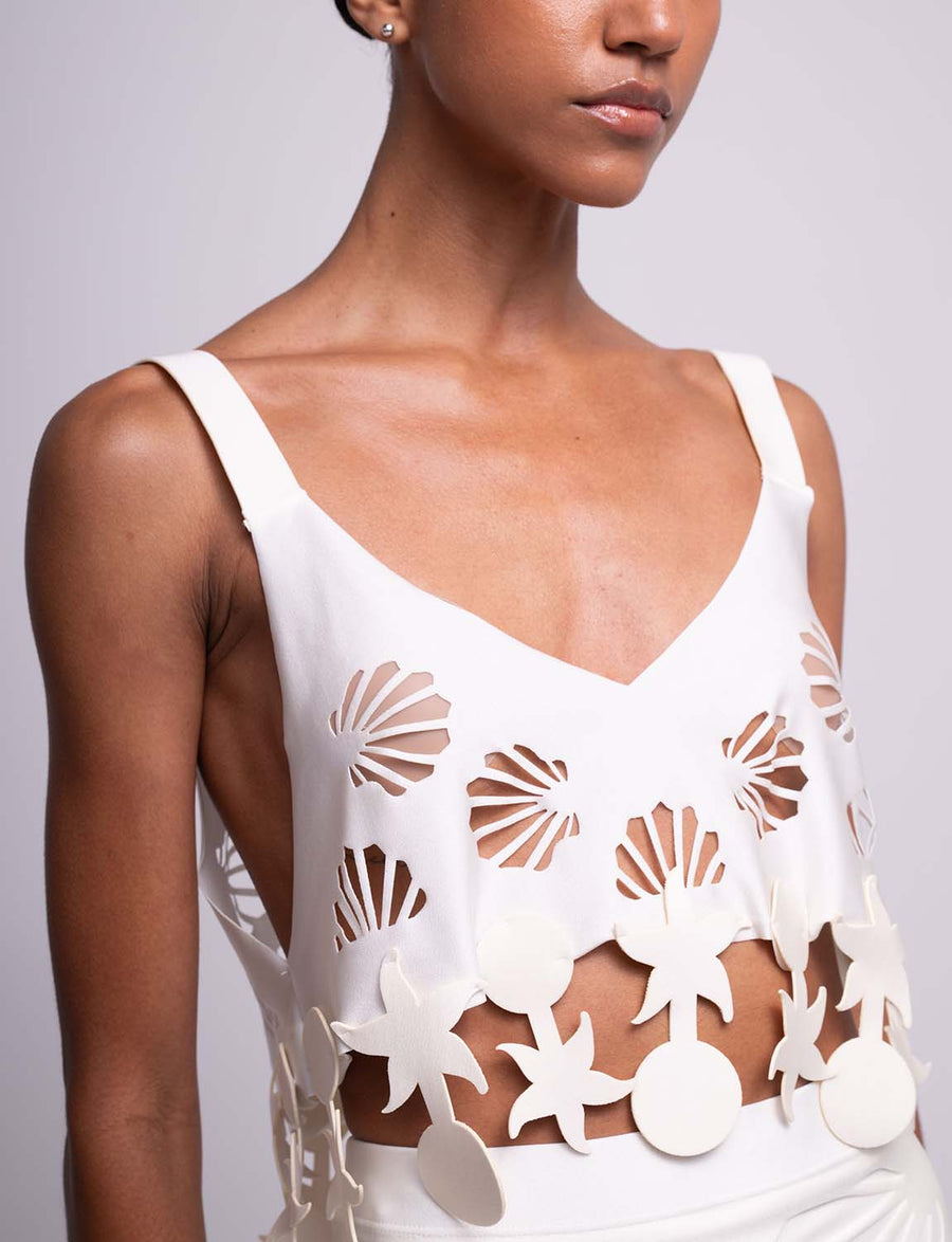 Crop Top Shell my Mini White