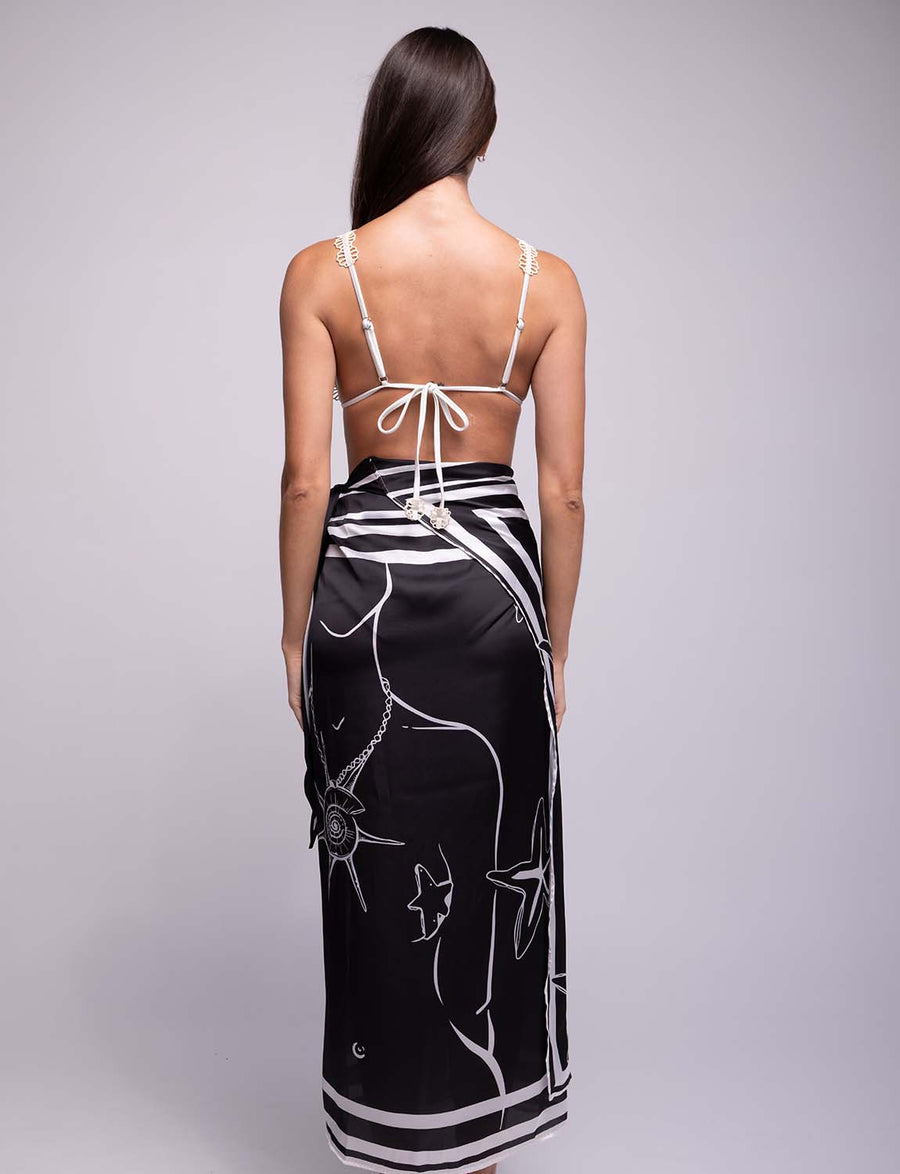 Pareo With in the Stars Black