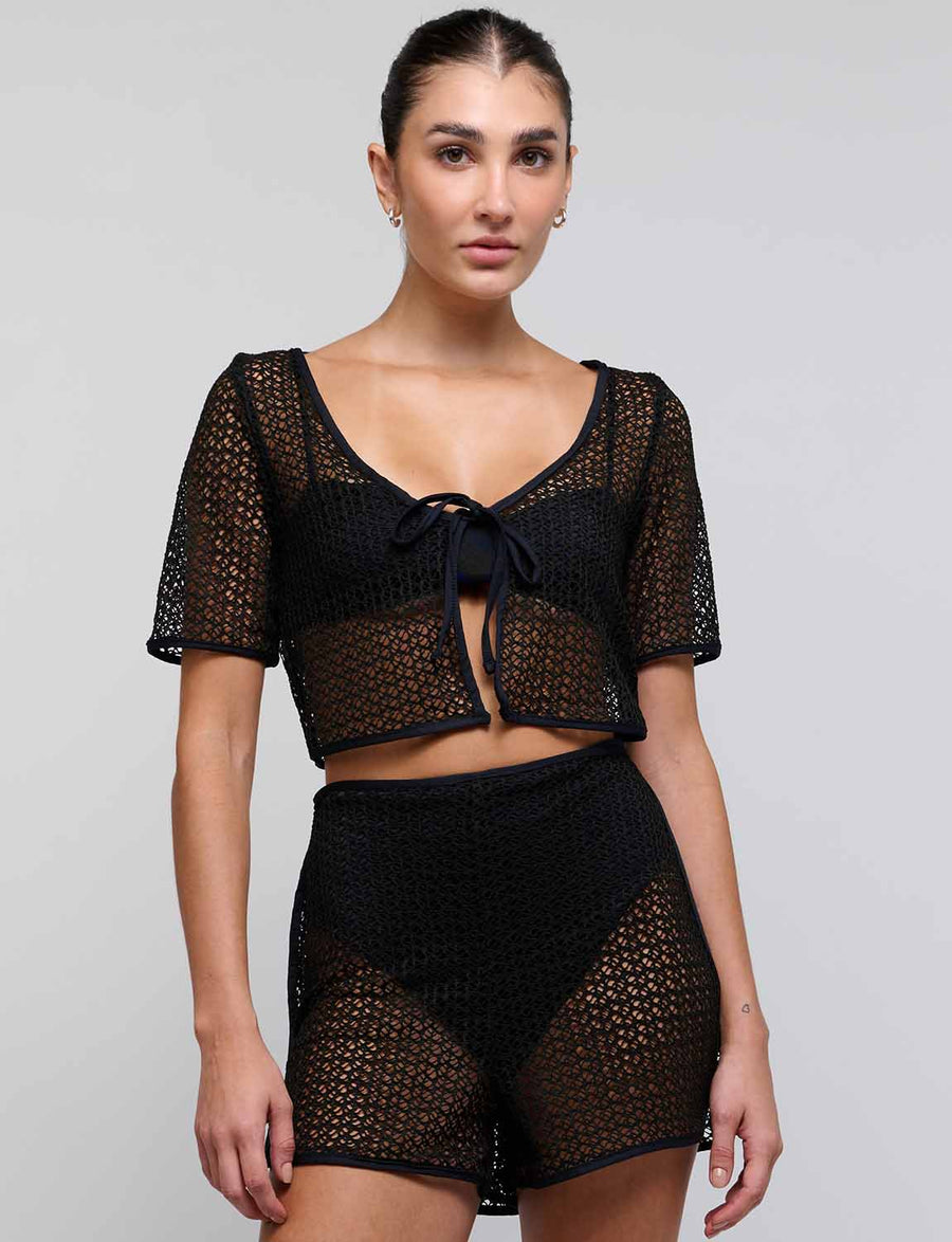 Top Touch Me Softly Black